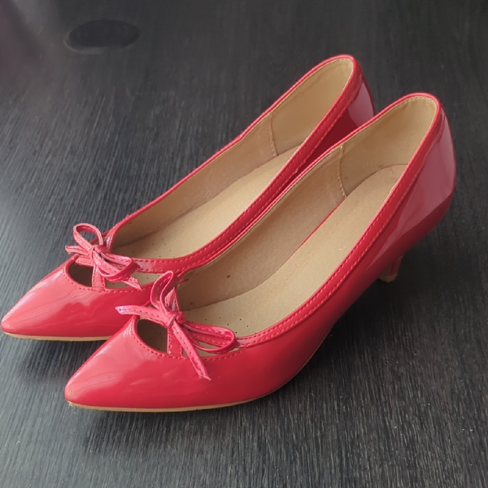 Elegant Red Women's Heels